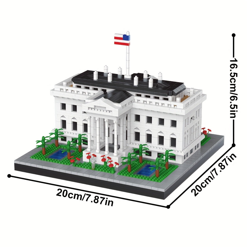 UNESCO Svetska Baština Bela Kuća Model Kockica 3D Puzzle Sklopiva Mozgalica Opuštanje Stresa Vežba Manualna Sposobnost I Koncentracija Umetnička Kolekcija Ornament Rođendanski Poklon Igračka