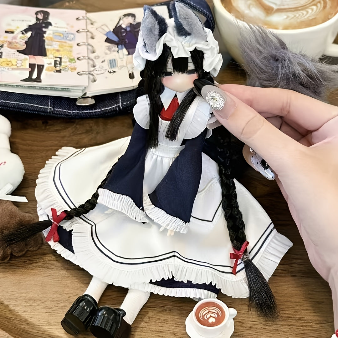 Random 1pc: Electrical Street BJD Special Six-Jointed Articulated Doll, MJD Doll, Trendy Toy Figure Collectible Ornament, Multi-Jointed Articulation, Exquisite Clothing Accessories for Dress-Up, Desktop and Home Display