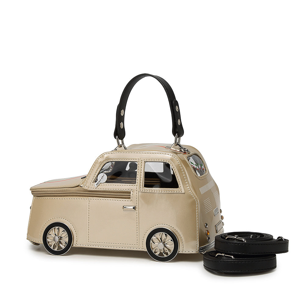 Torba preko ramena, izdanje 2026, nova kreativna torba u obliku vintage automobila, jedinstveni trodimenzionalni dizajn sa odvojivim kaišem za rame, ležerna torba za svakodnevno nošenje na jedno rame, može se koristiti kao dekorativni ukras, uniseks