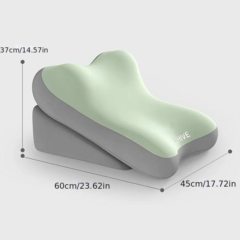 Care Cushion, Turning Aid, Memory Foam Back Support Cushion for Sitting up in Bed, 2pcs Set of Adjustable Bed Wedge Pillows, Suitable for Comfortable Reading Support for the Back and Neck, Multifunctional Lumbar Cushion for Gaming and Relaxation
