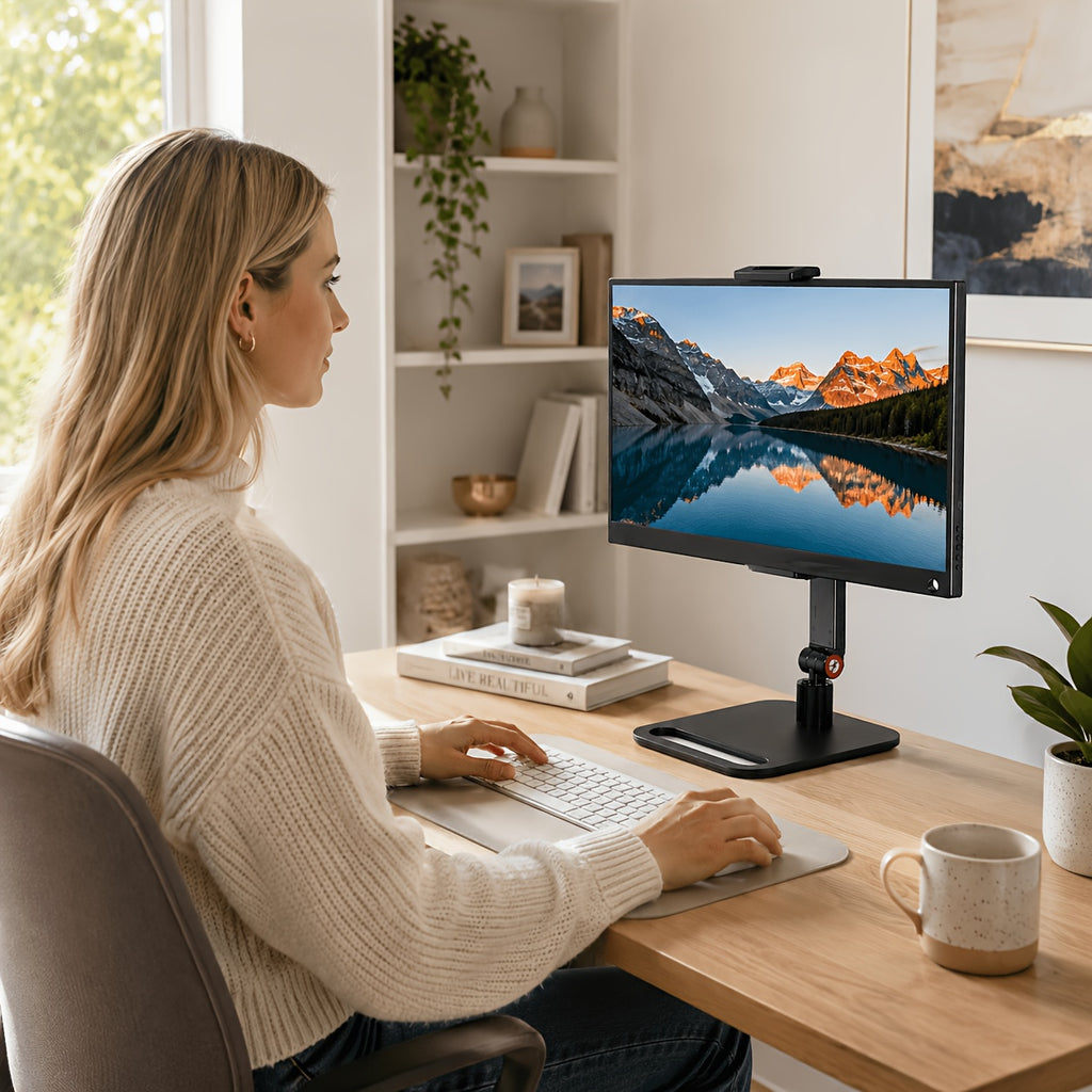 Premium podesivi stalak za tablet, držač sa više zglobova koji se rotira za 360°, čvrst nosač za sto za tablete i laptope od 10,16-43,94 cm, protivklizni i stabilan za kuću, kancelariju i live strimovanje