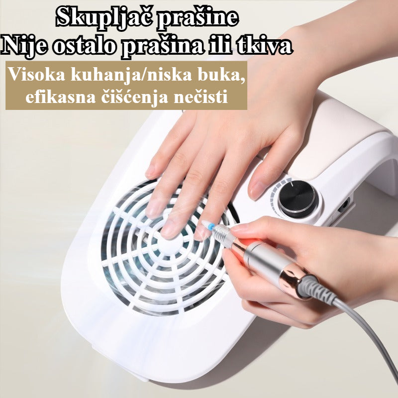 Mašina za adsorpciju prašine sa noktiju, prenosivi ventilator za usisavanje prašine sa noktiju, sakupljanje i poliranje strugotina sa noktiju, alat za negu noktiju sa podesivom brzinom vetra, boja nasumična BEX brza isporuka