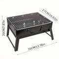 42.5 X 29 Cm Veliki Sklopivi Prenosivi Roštilj za BBQ, Roštilj, Stalak za Roštilj, Stalak za Pečenje Mesa