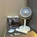 2026 New Rechargeable Air Circulator Fan, 5-Speed Adjustable Silent Floor Fan with Built-In Warm Light Night Light, 360° Rotatable And Height Adjustable, Dual Use for Hanging And Tabletop, Suitable for Bedroom, Office, And Outdoor Camping