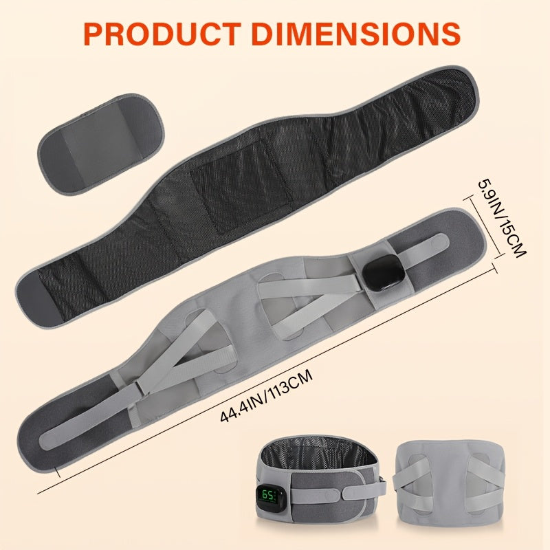 Bežični pojas za masažu struka sa 4 podesiva režima temperature, ergonomski dizajniran da odgovara krivini struka, pruža nežno iskustvo masaže struka sa vibracijom, savršen USB punjivi porodični poklon