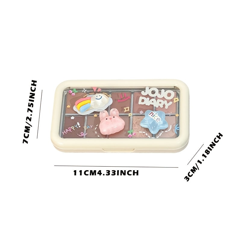 JOJO DIARY 12 kom/Set Paleta senki za oči 10 boja - Prirodne braon, roze & plave nijanse, mat & svetlucavi finiš, dugotrajni pigmentovani set šminke za žurke, svakodnevno, Dan zaljubljenih, poklon za Majčin dan, idealan set za poklon
