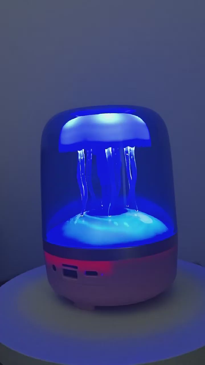 Luminisana kreativna RGB lampa 4. generacije u obliku meduze, desktop subwoofer sa belim šumom i Bluetooth zvučnikom