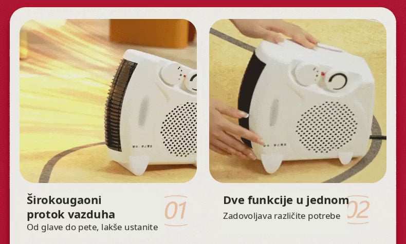 Ventilator sa toplim vazduhom i dvostrukom kontrolom temperature