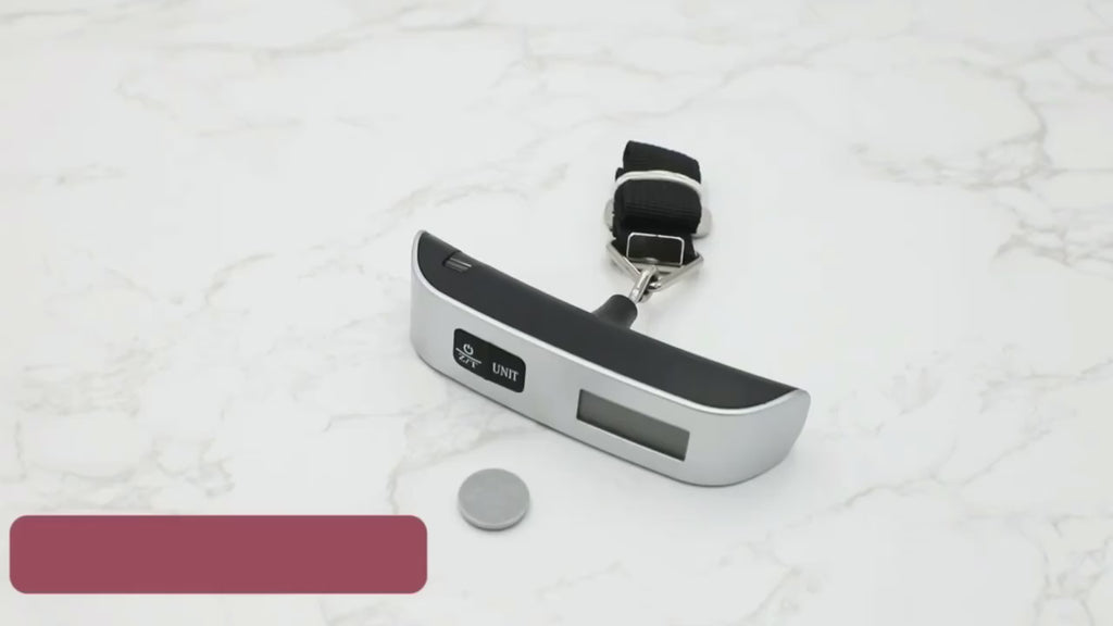 Prenosiva elektronska digitalna putna vaga za prtljag, kapacitet 50kg/10g